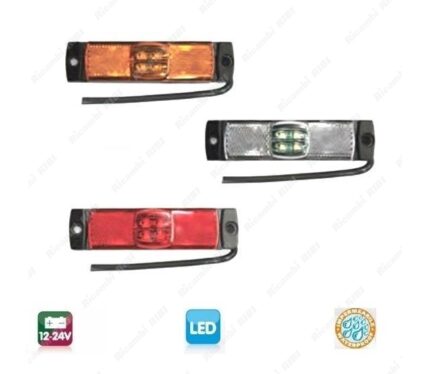 FANALINO LATERALE LED BIANCO / WHITE (12/24 V) 150 CM CABLE