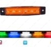 FANALE LATERALE 6 LED ARANCIO / ORANGE (12/24 V)