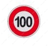 DISCO ADESIVO LIMITE DI VELOCITA 100 KM/h