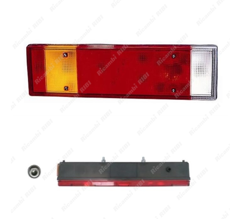 FANALE POSTERIORE 7 FUNZIONI SX CON LUCE TARGA Scania CR 142 - 143 ...