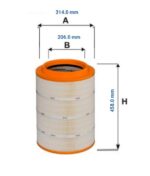 FILTRO ARIA  IVECO STRALIS I, STRALIS II, S-WAY, TRAKKER I, TRAKKER II, X-WAY 10.3D-8.7D 02.02- - immagine 2