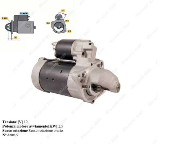 Motorino Di Avviamento ASPL S3052 - 11 Denti, 3 Fori Filettati | Ricambio Auto Di Qualità - Foto 10