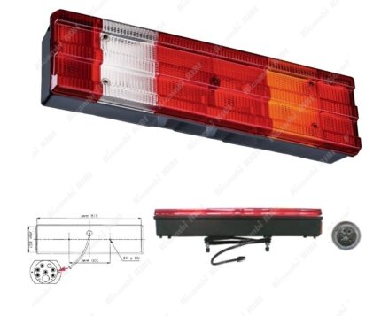 FANALE POSTERIORE MERCEDES 641 7 FUNZIONI DX