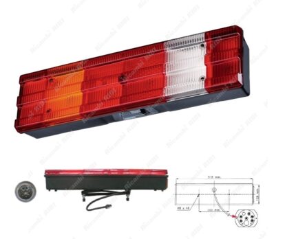 FANALE POSTERIORE MERCEDES 641  7 FUNZIONI CON LUCE TARGA SX