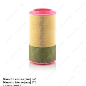 FILTRO ARIA MAN TGA, TGS I, TGX I D0836LF41-D3876LF02 04.00-