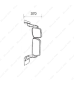 SPECCHIO RETROVISORE COMPLETO STRALIS EUROCARGO DX   ELETTRICO - RISCALDATO BRC.CORTO - immagine 2