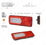 FANALE COMPLETO SX LED 5 FUNZIONI A LED - 24V - - immagine 3