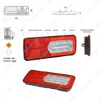 FANALE COMPLETO DX LED 5 FUNZIONI A LED - 24V - - immagine 2