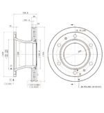 DISCO FRENO EUROCARGO POSTERIORE  (304mmx30mm) IVECO EUROCARGO I-III 01.91-01.06 - immagine 4