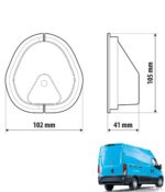 CHIUSURA DI SICUREZZA PORTE VEICOLI COMMERCIALI SET 2PZ - immagine 3