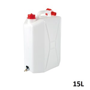 TANICA CON RUBINETTO IN METALLO - 15 L - Verticale