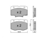PASTIGLIE FRENO ANTERIORE GASOLONE TS 27- TS 28 TSH 35 - TSHT 35 - immagine 2