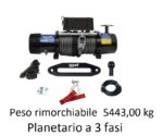 VERRICELLO ELETTRICO 5144 KG PER AUTO CAMION CON CAVO