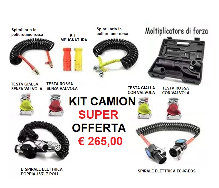 SESAS KIT CAMION SPIRALI ARIA EBS ABS OFFERTA - immagine 1