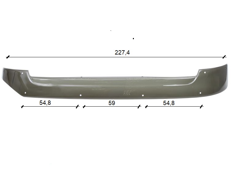 705.96900 VISIERA PARASOLE MERCEDES ACTROS MP4 / MP5 07.11- - immagine 1
