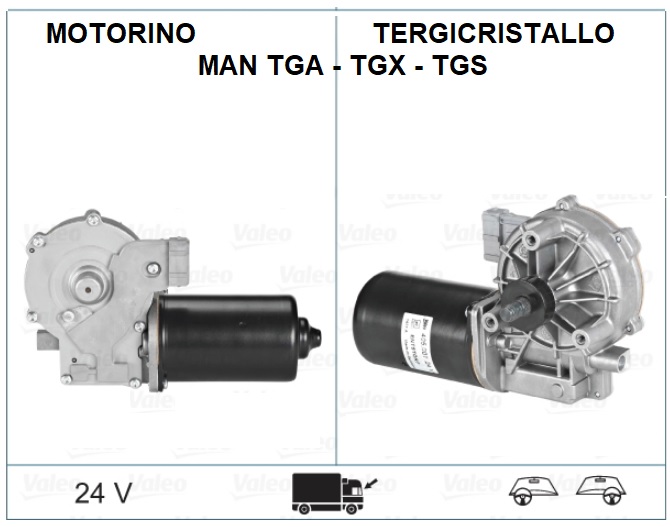 MOTOR MOTORINO TERGICRISTALLO MAN TGA, TGL I, TGM I, TGS I, TGX I D0834LFL40-D2876LF25 04.00- - immagine 1