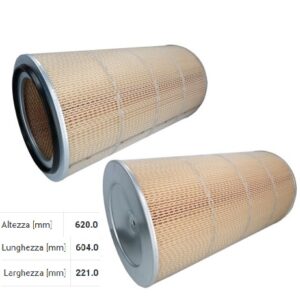 FILTRO ARIA IVECO EUROTRAKKER, TRAKKER I, TRAKKER II, T-WAY, X-WAY; MAN E2000, F2000, TGS I, TGX I