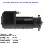 MOTORINO DI AVVIAMENTO IVECO EUROSTAR, EUROTECH MP, EUROTRAKKER, TURBOSTAR 24V, 6,6kW, - immagine 2